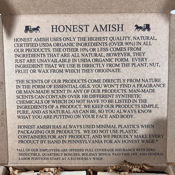 Original Beard and Body Soap by Honest Amish 18 oz TOTAL - SET of 3 6 oz Bars - Picture 8 of 10